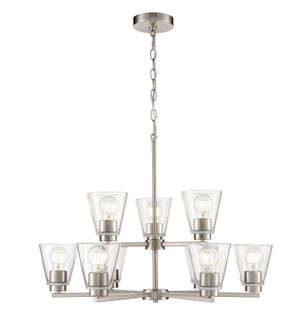 Strayhan 28.5'' 9-Light Chandelier - Brushed Nickel (670|64109-BN)