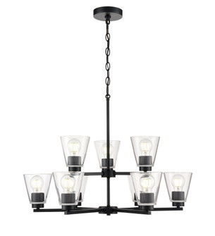 Strayhan 28.5'' 9-Light Chandelier - Matte Black (670|64109-MB)