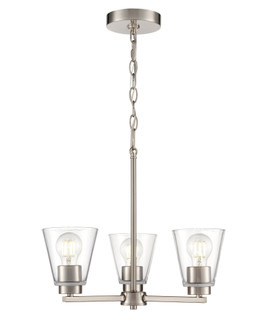 Strayhan 18'' 3-Light Chandelier - Brushed Nickel (670|64103-BN)