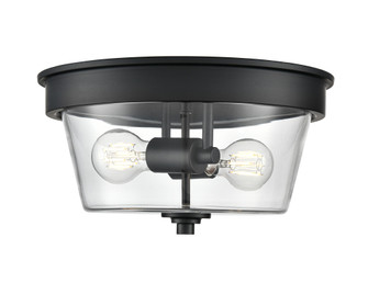 Strayhan 13'' 2-Light Flush Mount - Matte Black (670|64102-MB)