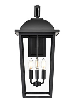 Houston 24'' High 3-Light Outdoor Wall Lantern - Powder Coated Black (670|6303-PBK)