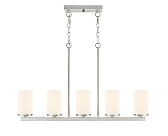 Verlana 35'' 5-Light Linear Chandelier - Brushed Nickel (670|2725WG-BN)