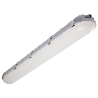 40/50/60 Watt LED 4 Foot Linear Vapor Proof Fixture; 3K/4K/5K CCT Selectable; 120-347 Volt; Gray (81|65/837)
