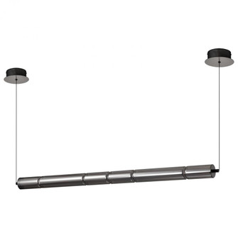 Evander; LED 48 Inch Island Pendant; Matte Black Finish; Smoked Glass (81|62/2452)