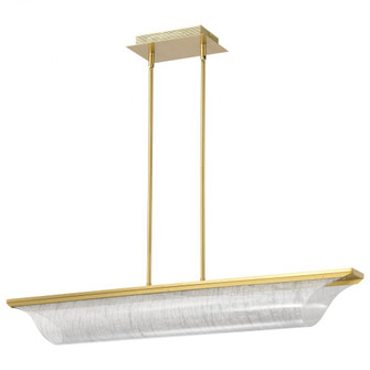Idris; LED Island Pendant; Vintage Brass Finish; Light Guide Panels (81|62/2411)