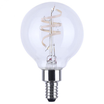 4 Watt G16.5 LED; Reminiscent; Flex Gray Coil Filament; E12; 2700K; 120 Volt (27|S12560)