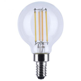 4.5 Watt LED G16.5; 3000K-2000K Warm Dimming; Candelabra Base; Clear Finish (27|S12161)