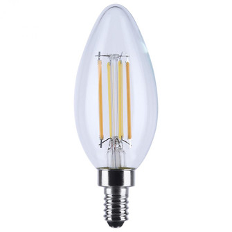 4.5 Watt LED B11; 3000K-2000K Warm Dimming; Candelabra Base; Clear Finish (27|S12157)