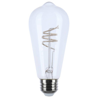 6 Watt ST19 LED; Reminiscent; Flex Gray Coil Filament; E26; 3000K; 120 Volt (27|S11529)