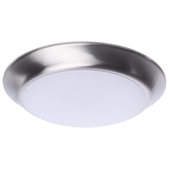 7 Inch LED Disk Light; 27K/3K/35K/4K/5K CCT Selectable; Brushed Nickel Finish (81|62/1802R1)