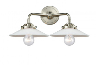Halophane 2 Light Bath Vanity Light (3442|284-2W-SN-G1-LED)