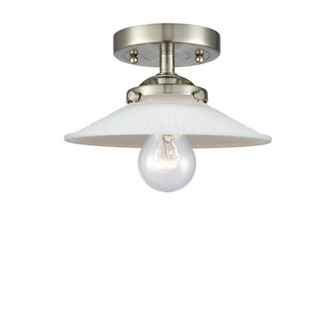 Halophane 1 Light Semi-Flush Mount (3442|284-1C-SN-G1)