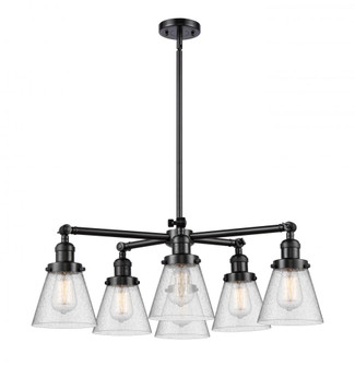 Small Cone 6 Light Chandelier (3442|207-6CR-OB-G64)