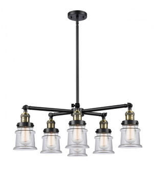 Small Canton 6 Light Chandelier (3442|207-6CR-BAB-G182S)