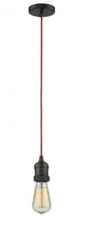 Bare Bulb 1 Light Mini Pendant (3442|200C-OB-R-LED)