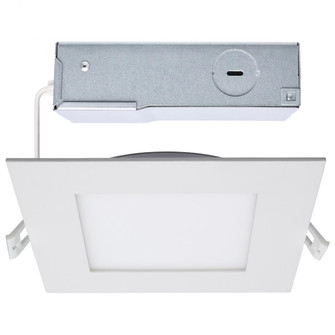 12 Watt LED Direct Wire Downlight; Edge-lit; 6-Inch; CCT Selectable; Square; Remote Driver (27|S11830R1)