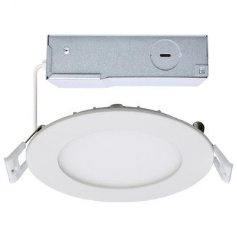 10 Watt LED Direct Wire Downlight; Edge-lit; 4-Inch; CCT Selectable; Round; Remote Driver (27|S11826R1)