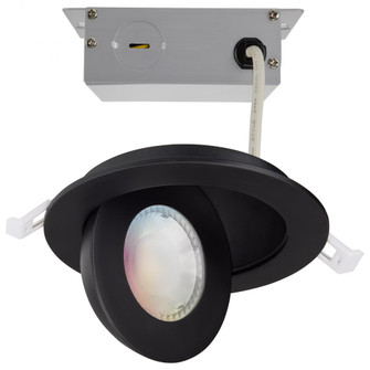 Starfish; 9 Watt LED Gimbal Downlight; 4 Inch; 2700K-5000K RGB Tunable White; Remote Driver; Black (27|S11294R1)
