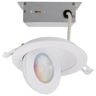 Starfish; 9 Watt LED Gimbal Downlight; 4 Inch; 2700K-5000K RGB Tunable White; Remote Driver; White (27|S11293R1)
