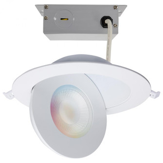 Starfish; 15 Watt LED Gimbal Downlight; 6 Inch; 2700K-5000K RGB Tunable White; Remote Driver; White (27|S11295R1)