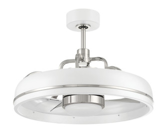 Taylor 20'' 3-Blade Ceiling Fan in White/Polished Nickel w/ Clear Acrylic Blades; Light Kit Inclu (20|TYL24WPLN3-NWF)