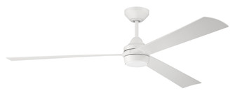 Sterling 60'' 3-Blade Indoor/Outdoor (Wet) Ceiling Fan in White w/ White Blades; Light Kit Includ (20|STL60W3-NWF)