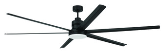 Mondo 80'' 6-Blade Indoor/Outdoor (Damp) Ceiling Fan in Flat Black w/ Flat Black Blades (20|MND80FB6-NWF)