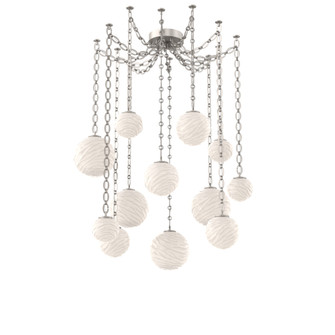 Gaia Round Chain 12pc Swag Multi-Pendant (1289|SNB0092-12-BS-WL-CH2-L3)