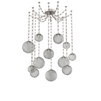 Gaia Round Chain 12pc Swag Multi-Pendant (1289|SNB0092-12-BS-S-CH3-L3)