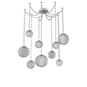 Gaia Round Chain 9pc Swag Multi-Pendant (1289|SNB0092-09-BS-S-CH2-L3)