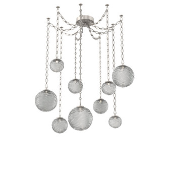 Gaia Round Chain 9pc Swag Multi-Pendant (1289|SNB0092-09-BS-S-CH1-L3)
