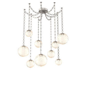 Gaia Round Chain 9pc Swag Multi-Pendant (1289|SNB0092-09-BS-A-CH2-L3)