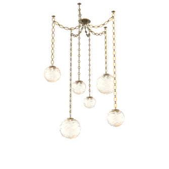 Gaia Round Chain 6pc Swag Multi-Pendant (1289|SNB0092-06-GB-A-CH2-L1)