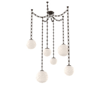 Gaia Round Chain 6pc Swag Multi-Pendant (1289|SNB0092-06-FB-WL-CH3-L3)