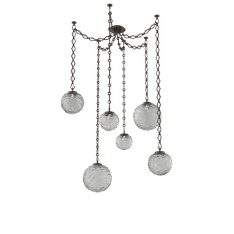 Gaia Round Chain 6pc Swag Multi-Pendant (1289|SNB0092-06-FB-S-CH1-L1)