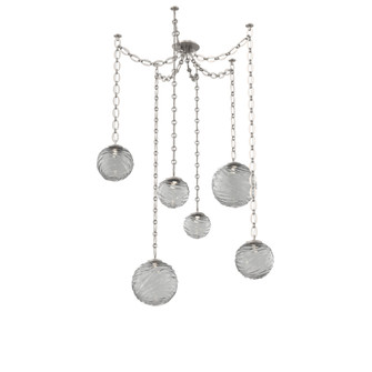 Gaia Round Chain 6pc Swag Multi-Pendant (1289|SNB0092-06-BS-S-CH2-L3)