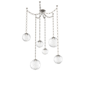 Gaia Round Chain 6pc Swag Multi-Pendant (1289|SNB0092-06-BS-C-CH2-L3)