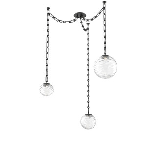 Gaia Round Chain 3pc Swag Multi-Pendant (1289|SNB0092-03-MB-C-CH3-L1)