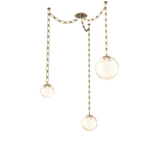 Gaia Round Chain 3pc Swag Multi-Pendant (1289|SNB0092-03-GB-A-CH3-L1)