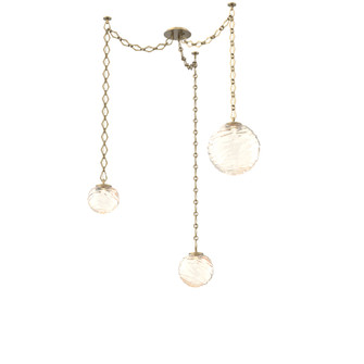 Gaia Round Chain 3pc Swag Multi-Pendant (1289|SNB0092-03-GB-A-CH1-L1)