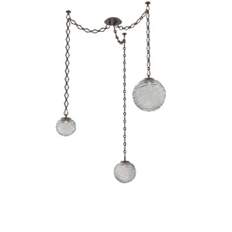 Gaia Round Chain 3pc Swag Multi-Pendant (1289|SNB0092-03-FB-S-CH1-L3)