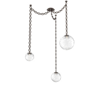 Gaia Round Chain 3pc Swag Multi-Pendant (1289|SNB0092-03-FB-C-CH2-L1)