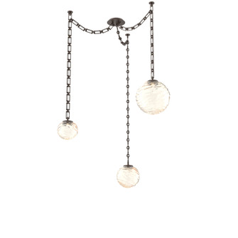 Gaia Round Chain 3pc Swag Multi-Pendant (1289|SNB0092-03-FB-A-CH3-L3)