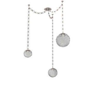 Gaia Round Chain 3pc Swag Multi-Pendant (1289|SNB0092-03-BS-S-CH3-L1)