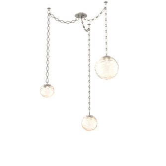 Gaia Round Chain 3pc Swag Multi-Pendant (1289|SNB0092-03-BS-A-CH1-L1)