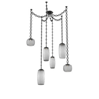 Vessel Round Chain 6pc Swag Multi-Pendant (1289|SNB0091-06-MB-S-CH2-L3)