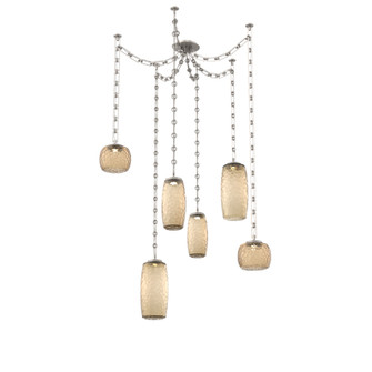 Vessel Round Chain 6pc Swag Multi-Pendant (1289|SNB0091-06-BS-B-CH3-L3)