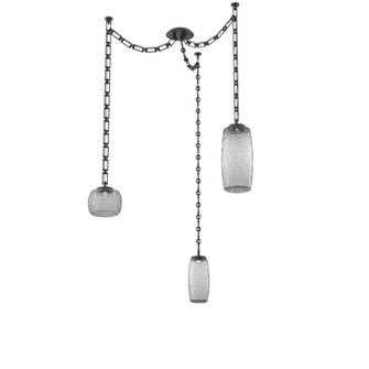 Vessel Round Chain 3pc Swag Multi-Pendant (1289|SNB0091-03-MB-S-CH3-L3)