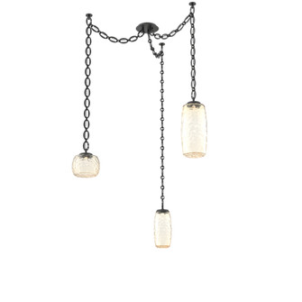 Vessel Round Chain 3pc Swag Multi-Pendant (1289|SNB0091-03-MB-A-CH2-L3)