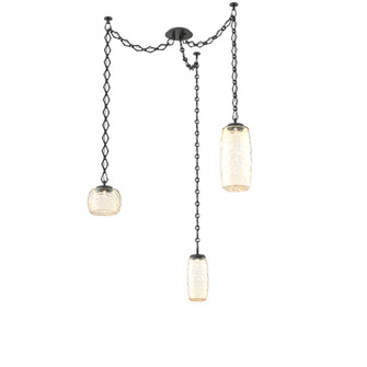 Vessel Round Chain 3pc Swag Multi-Pendant (1289|SNB0091-03-MB-A-CH1-L3)